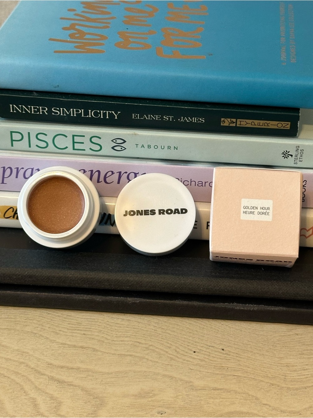 Jones Road Miracle Balm Shade Golden Hour Cream Highlighter - Warm Gold Tone